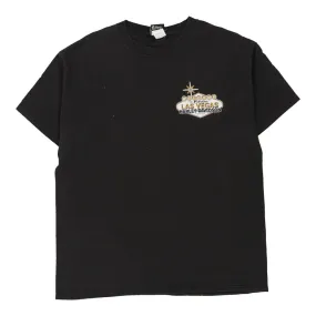 Harley Davidson Graphic T-Shirt - Large Black Cotton